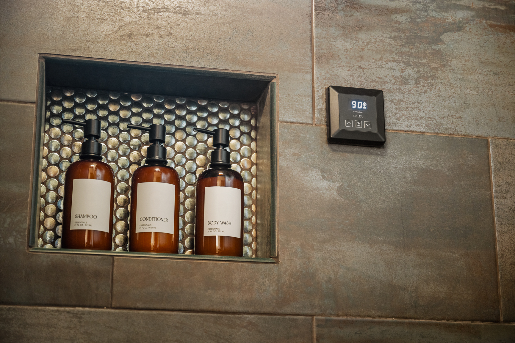 Steam shower with digital temperature control